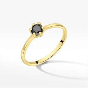 Pierścionek z czarnym diamentem Filipowicz