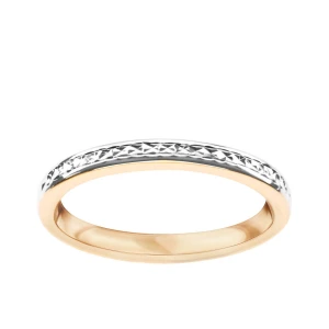 Pierścionek z dwukolorowego złota - YES Rings YES Rings - Biżuteria YES