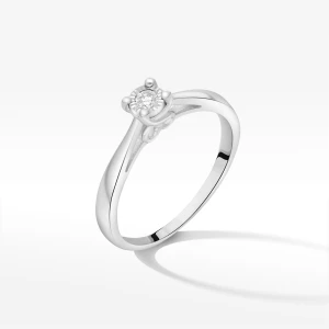 Pierścionek z jednym diamentem Filipowicz