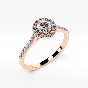 Pierścionek z różowe złota z diamentami Filipowicz