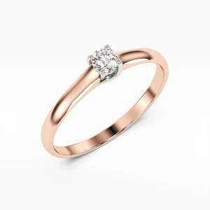 Pierścionek z różowego złota z diamentem Filipowicz