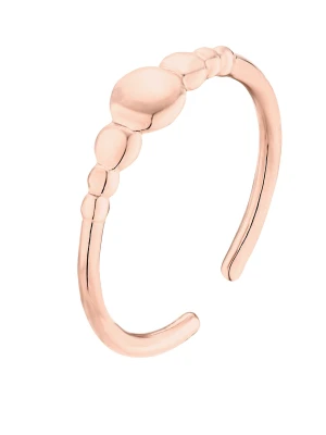 Pierścionek z różowego złota z kuleczkami SOTHO