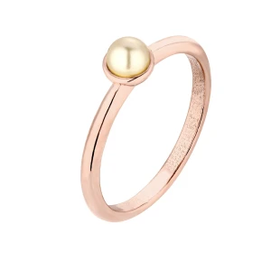 Pierścionek z różowego złota  z perłą Preciosa : pierścionki - 13 SOTHO