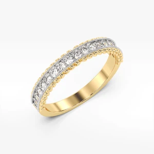 Pierścionek z żółtego złota z diamentami Filipowicz