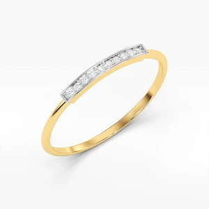 Pierścionek z żółtego złota z diamentami Filipowicz