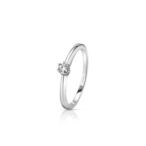 W.KRUK - Pierścionek zaręczynowy złoty Jedyny - 0,08 ct