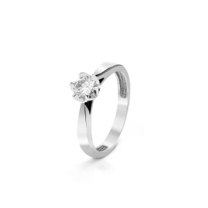 W.KRUK - Pierścionek zaręczynowy złoty Romantyczny - 0,5 ct