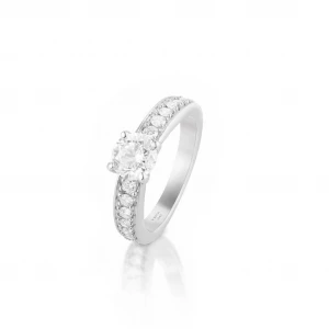 W.KRUK - Pierścionek zaręczynowy złoty Szczęśliwy - 1,35 ct