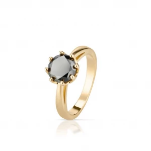 W.KRUK - Pierścionek zaręczynowy złoty Tajemniczy - 1,90 ct