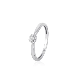 Zdjęcie produktu W.KRUK - Pierścionek zaręczynowy złoty - 0,15 ct