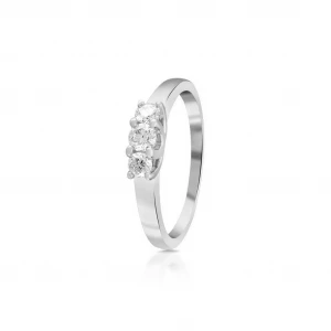W.KRUK - Pierścionek zaręczynowy złoty Wieczny - 0,16 ct