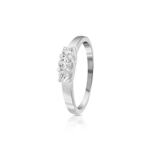 W.KRUK - Pierścionek zaręczynowy złoty wieczny - 0,16 ct