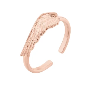 Pierścionek ze skrzydłem z różowego złota SOTHO