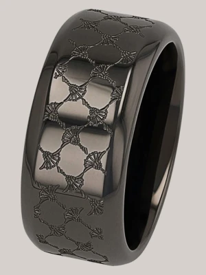 Pierścionek ze stali szlachetnej w kolorze spiżowym/antracytowym Joop