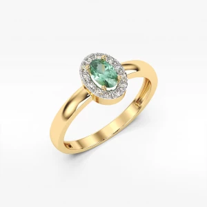 Pierścionek ze szmaragdem i diamentami Filipowicz