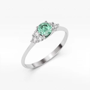 Pierścionek ze szmaragdem i diamentami Filipowicz