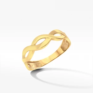 Pierścionek ze złota warkocz Filipowicz