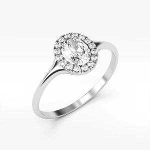 Pierścionek ze złota z białą cyrkonią Filipowicz