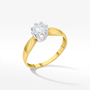 Pierścionek ze złota z białą cyrkonią Filipowicz