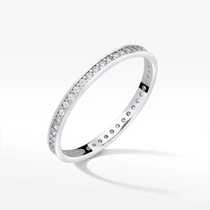 Pierścionek ze złota z białymi cyrkoniami Filipowicz