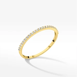 Pierścionek ze złota z białymi cyrkoniami Filipowicz