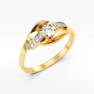 Pierścionek ze złota z białymi cyrkoniami Filipowicz