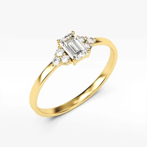 Pierścionek ze złota z białymi cyrkoniami Filipowicz