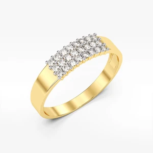 Pierścionek ze złota z białymi cyrkoniami Filipowicz