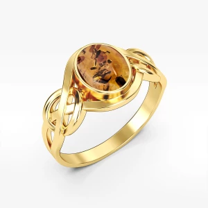 Pierścionek ze złota z bursztyn Filipowicz