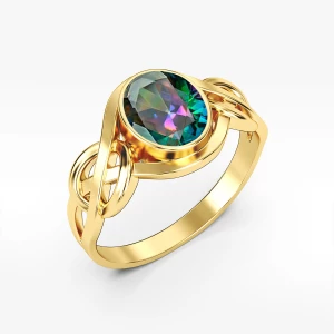 Pierścionek ze złota z cyrkonią Filipowicz