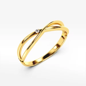 Pierścionek ze złota z cyrkonią Filipowicz