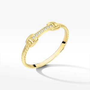 Pierścionek ze złota z cyrkoniami Filipowicz