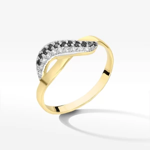 Pierścionek ze złota z cyrkoniami Filipowicz