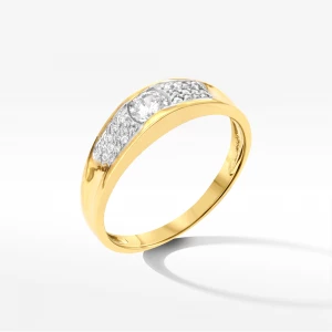 Pierścionek ze złota z cyrkoniami Filipowicz