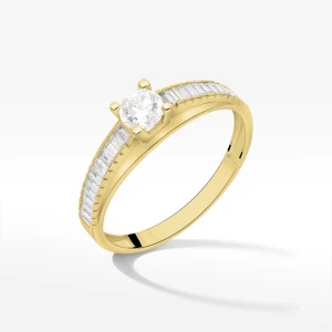 Pierścionek ze złota z cyrkoniami Filipowicz