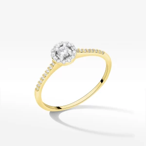 Pierścionek ze złota z cyrkoniami Filipowicz