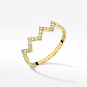 Pierścionek ze złota z cyrkoniami Filipowicz