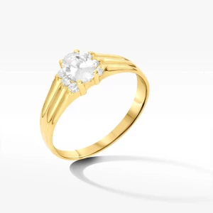 Pierścionek ze złota z cyrkoniami Filipowicz