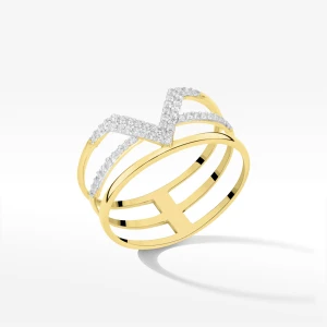 Pierścionek ze złota z cyrkoniami Filipowicz