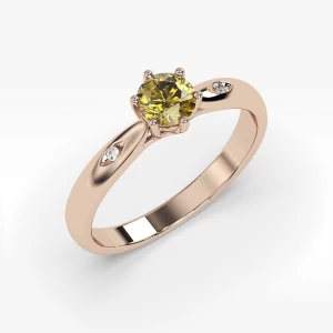 Pierścionek ze złota z cytrynem Filipowicz