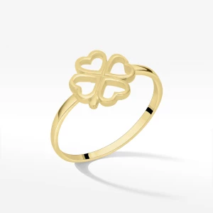 Pierścionek ze złota z koniczynką Filipowicz