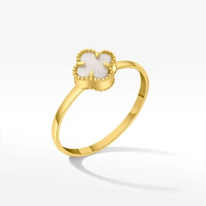 Pierścionek ze złota z masą perłową Filipowicz