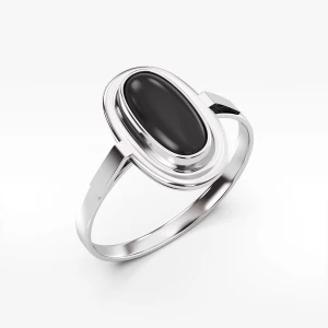 Pierścionek ze złota z onyksem Filipowicz