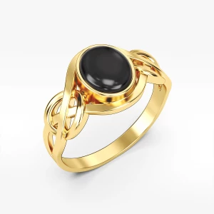 Pierścionek ze złota z onyksem Filipowicz