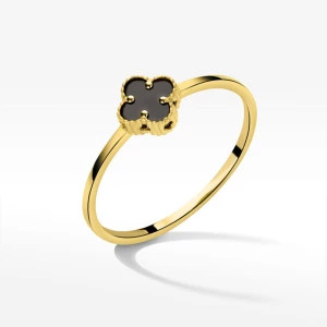 Pierścionek ze złota z onyksem Filipowicz