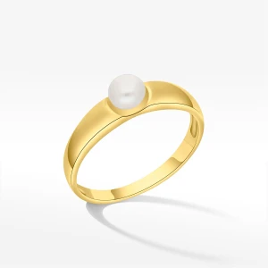 Pierścionek ze złota z perłą Filipowicz