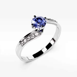 Pierścionek ze złota z tanzanitem Filipowicz