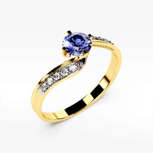 Pierścionek ze złota z tanzanitem Filipowicz