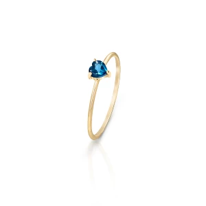 Zdjęcie produktu W.KRUK - Pierścionek złoty topaz london blue