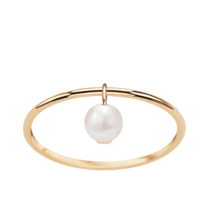 Pierścionek złoty z perłą - Pearls Pearls - Biżuteria YES